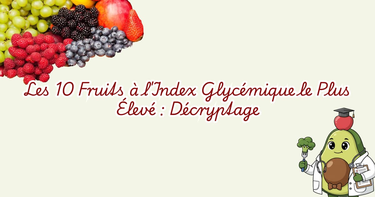 Les 10 Fruits à l'Index Glycémique le Plus Élevé : Décryptage