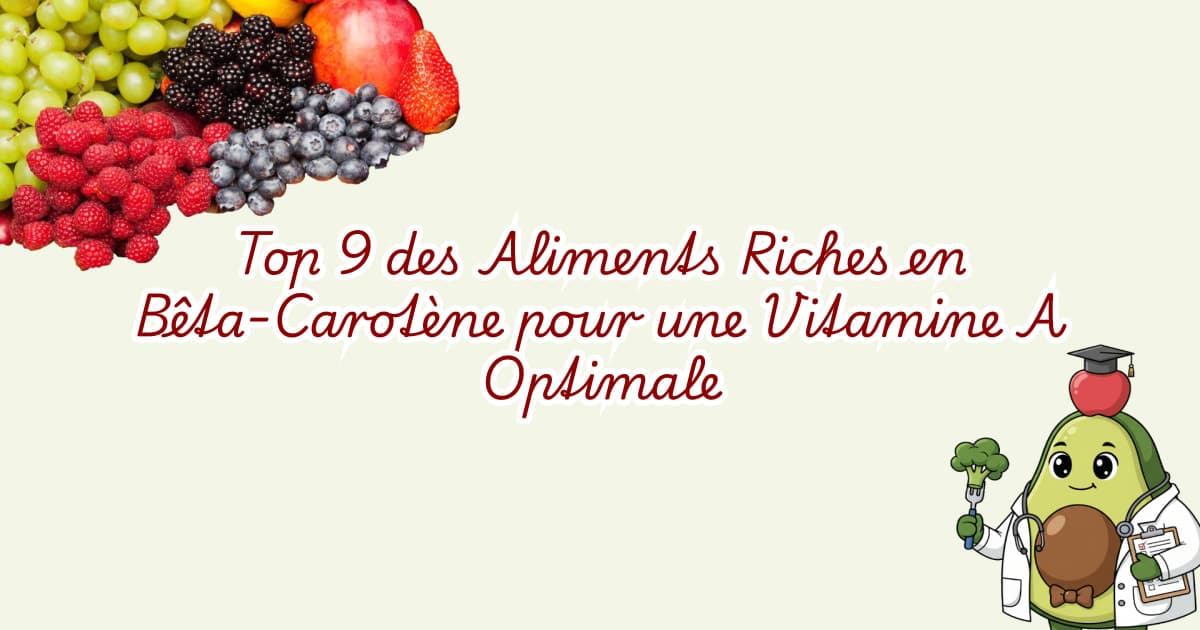 Top 9 des Aliments Riches en Bêta-Carotène pour une Vitamine A Optimale