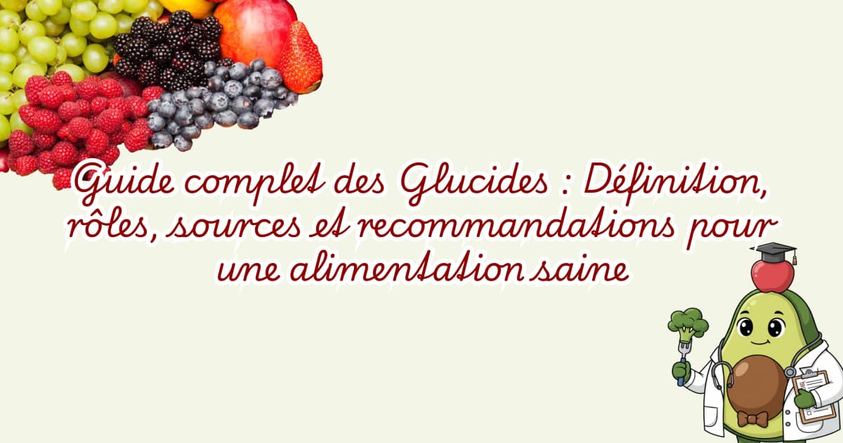 Guide complet des Glucides : Définition, rôles, sources et recommandations pour une alimentation saine