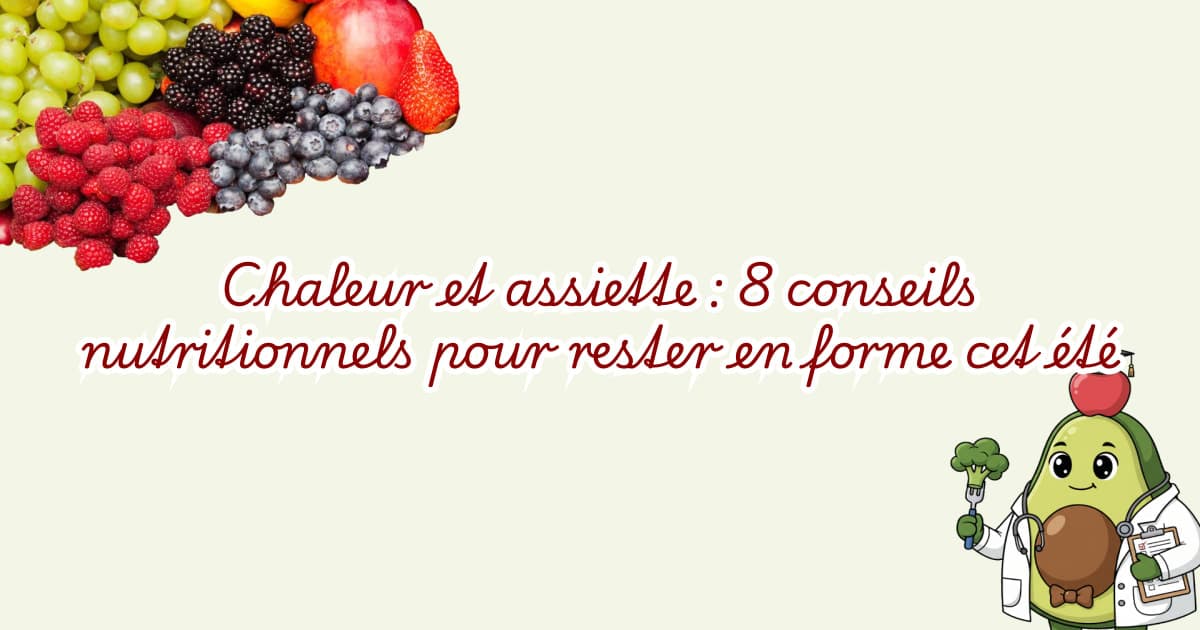 Chaleur et assiette : 8 conseils nutritionnels pour rester en forme cet été