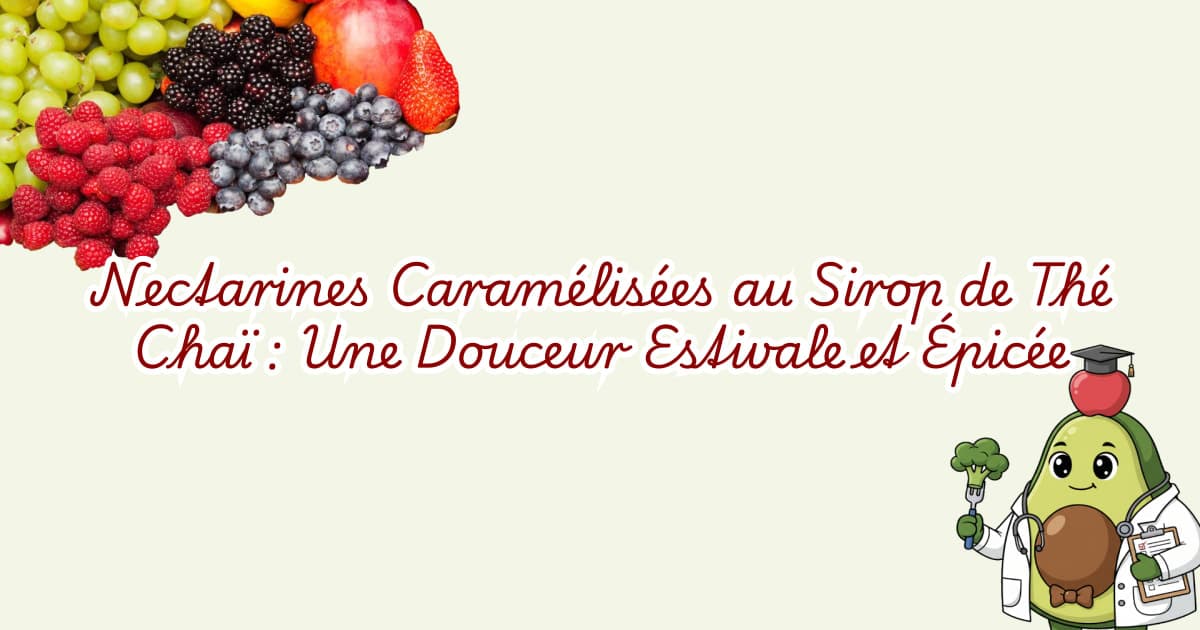 Nectarines Caramélisées au Sirop de Thé Chaï : Une Douceur Estivale et Épicée