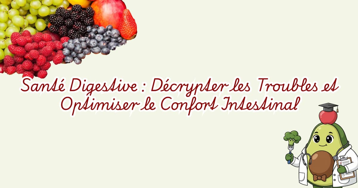 Santé Digestive : Décrypter les Troubles et Optimiser le Confort Intestinal