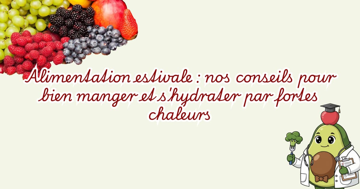 Alimentation estivale : nos conseils pour bien manger et s'hydrater par fortes chaleurs